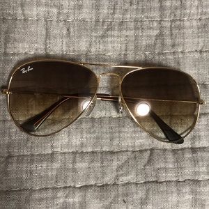 Ray Ban Light Brown Gradient Aviators